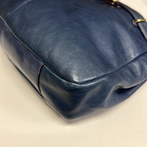 🔥🔥🔥Coach Chelsea Ashlyn Blue Leather Shoulder Bag - Picture 7 of 16